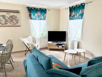 Gîte pour 8 personnes, avec jardin dans Plage des Huttes