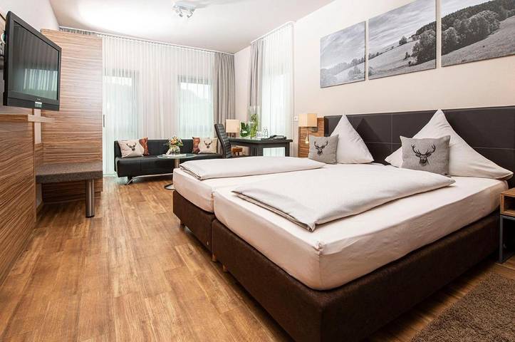 Hôtel pour 2 personnes, avec Balcon et Terrasse ainsi que Jardin et Vue dans Rohrbrunn