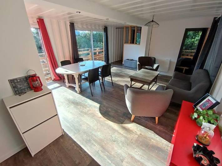 Maison de vacances pour 6 personnes, avec Balcon ainsi que Terrasse et Jardin