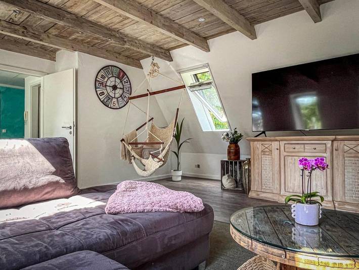 Ferienwohnung fĂŒr 3 Personen, mit Balkon und Ausblick, kinderfreundlich