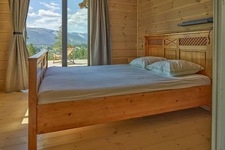 Luxuriöse Furuheim Lodge mit Panoramablick, Sauna, Kamin, nahe See und Skigebiet in Vrådal, Kviteseid