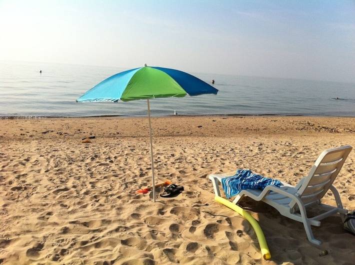 Vacation rental for 4 people, with yard and terrace as well as hot tub in Union Pier