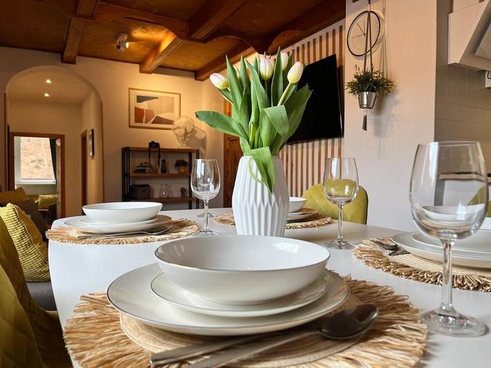 Ferienhaus für 6 Personen, mit Terrasse und Ausblick, mit Haustier