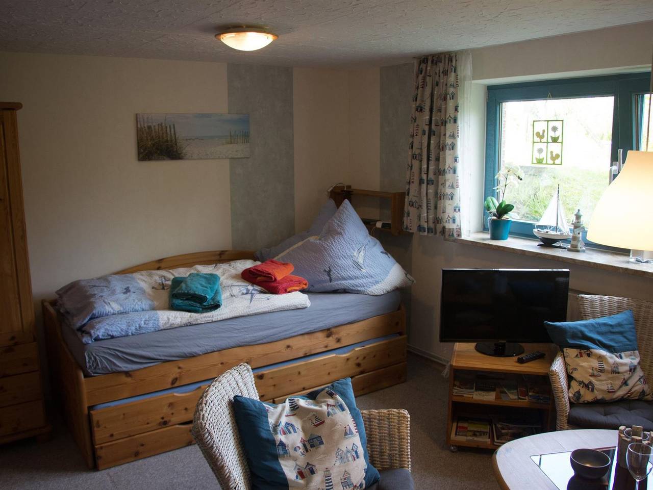 Ganze Ferienwohnung, Ferienwohnung Küssner - Appartement/Fewo 1, Dusche, Wc, Wohn-/Schlafraum in Kiel, Kieler Bucht