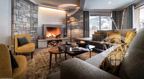 Gîte pour 4 personnes, avec Balcon ainsi que Sauna et Vue à Le Grand-Bornand