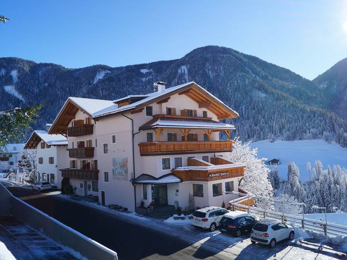 Hotel für 2 Personen, mit Balkon und Sauna sowie Ausblick, mit Haustier auf der Seiser Alm