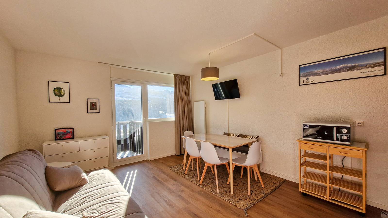 Gehele studio, Studio confortable · Centre station · Balcon (Fl-Gem23C9) in Flaine, Arâches-la-Frasse