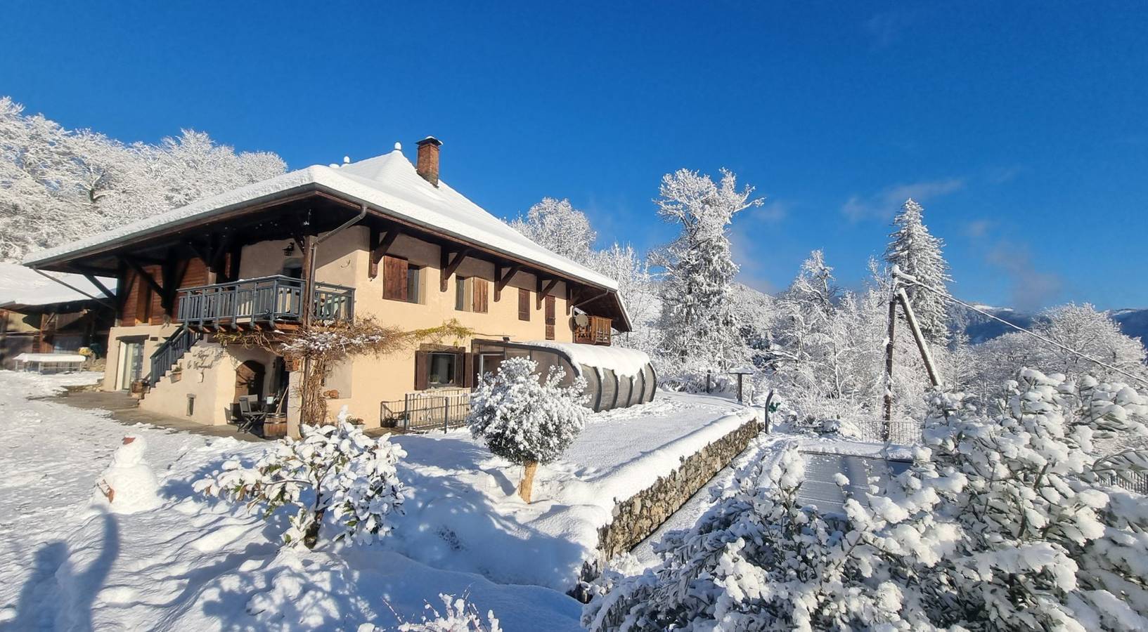 Le Refuge du Montagnard - Chambre vue montagne in Marthod, Région d'Albertville