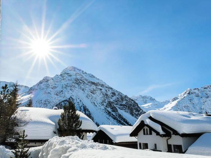 Ferienwohnung für 4 Personen, mit Terrasse in Arosa