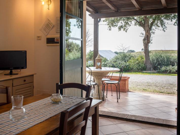 Ferienwohnung für 4 Personen, mit Terrasse und Garten sowie Ausblick, mit Haustier in Riparbella - 4