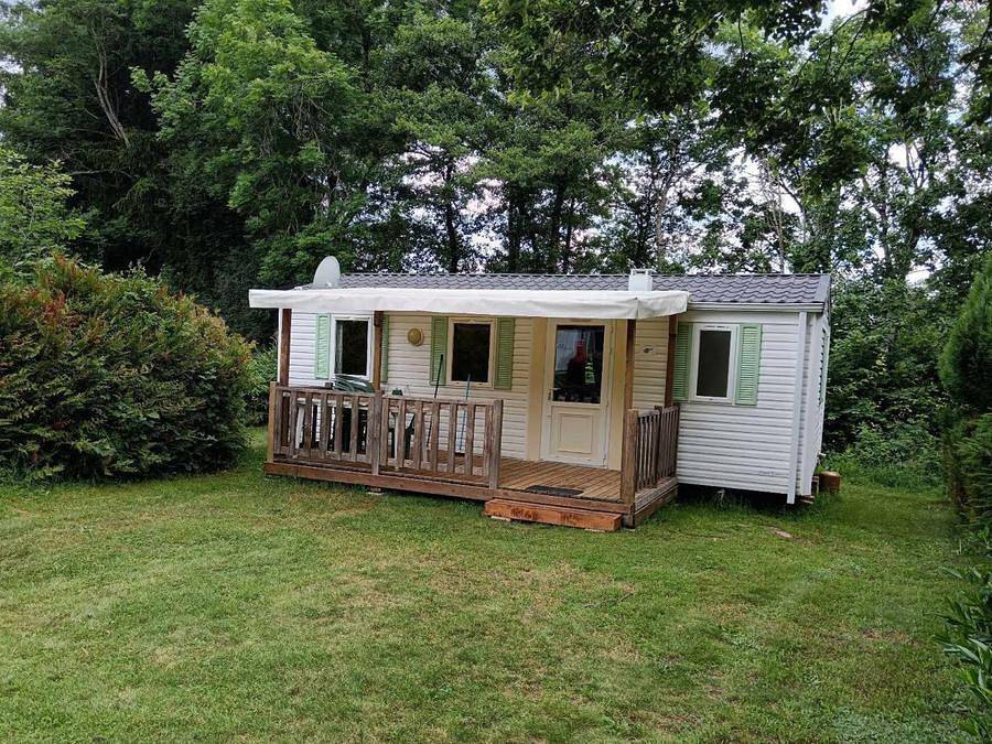 Camping La Vallée - Mobilheim 6 personen - Lavendel in Perpezat, Regionaler Naturpark Volcans d'Auvergne