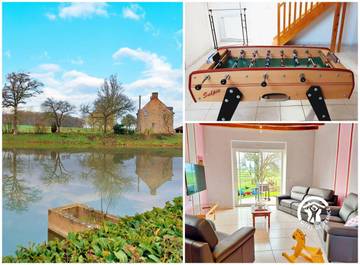 Location de vacances pour 11 personnes, avec vue ainsi que vue sur le lac et jardin à Saint-Aubin-du-Désert