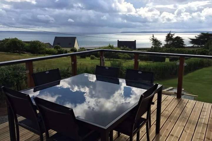 Maison de vacances pour 4 personnes, avec balcon ainsi que sauna et jardin