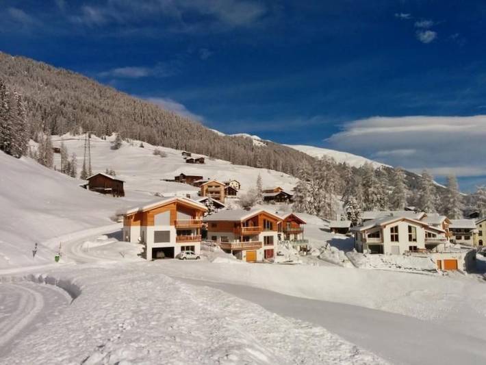 Ferienhaus für 6 Personen, mit Balkon und Terrasse sowie Garten und Sauna in Davos - 2