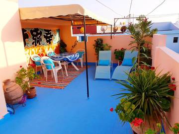 Gîte pour 4 personnes, avec terrasse dans Asilah
