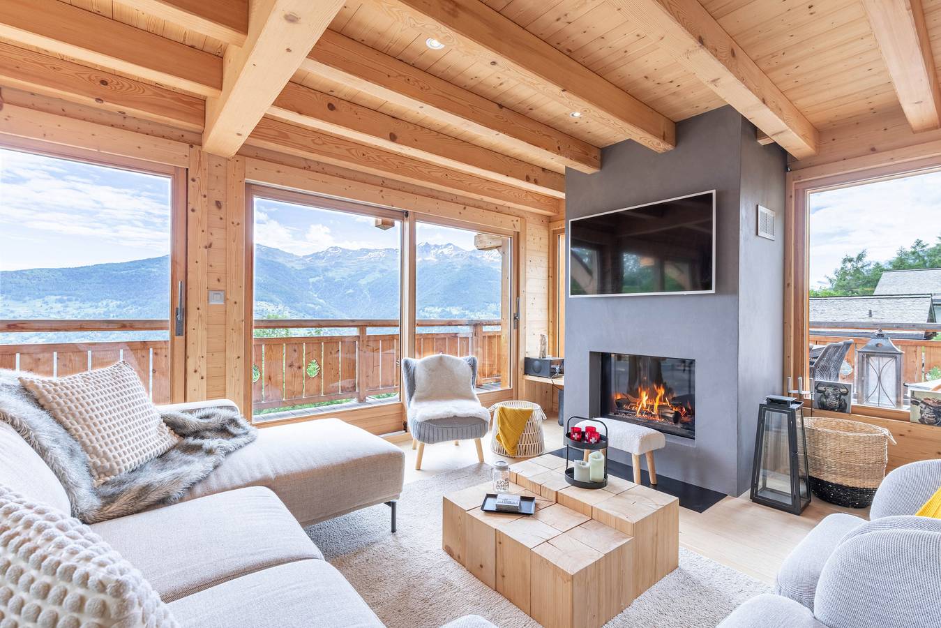 Touti Luxury & New Build chalet 10 pers in Riod, Hérémence