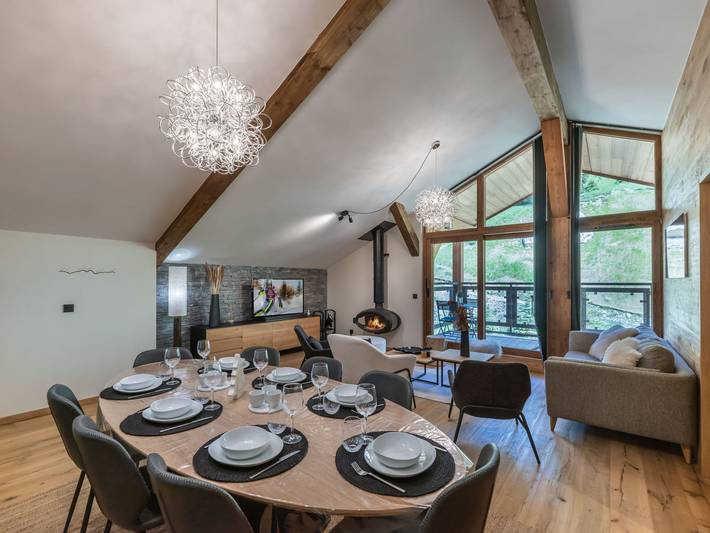 Appartement entier, Superbe penthouse à Courchevel 1650 avec cheminée, 3 chambres in Courchevel 1650 (Moriond), Saint-Bon-Tarentaise