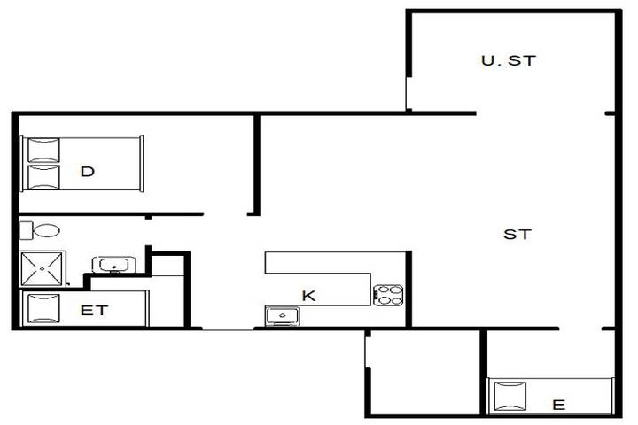 Ferienhaus für 5 Personen, mit Terrasse in Drachenfestival Fanø
