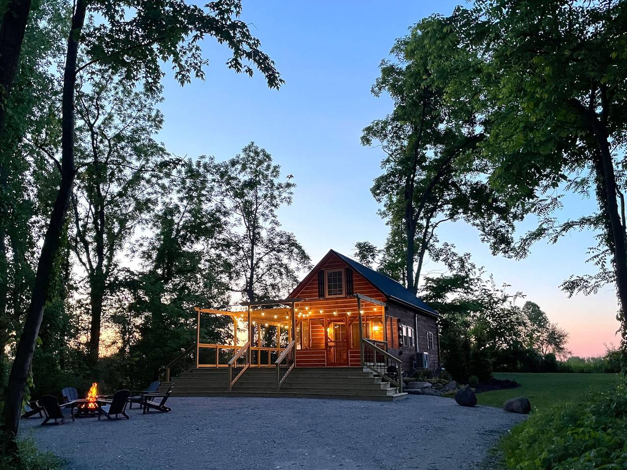Secluded Shipshewana Log Cabin | In the Woods | in LaGrange County