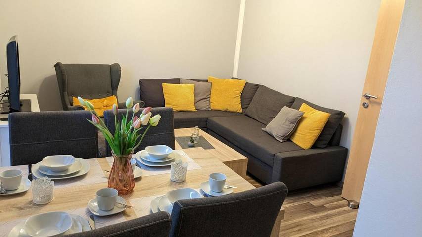 Ferienwohnung für 4 Personen, mit Terrasse und Garten