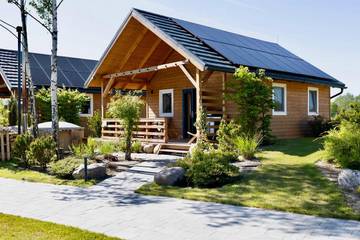 Chalet für 2 Personen, mit Garten und Sauna sowie Ausblick in Polen