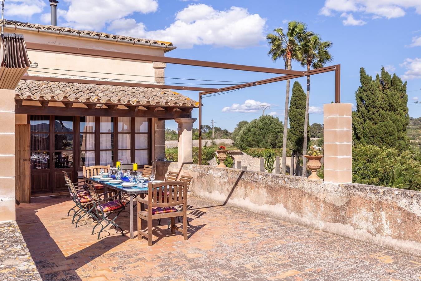 Rustikales Ferienhaus "Son Costa" mit Bergblick, Garten, Pool & Wlan in Montuïri, Mallorca Inselmitte