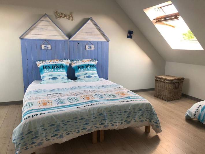 Chambre d’hôte pour 7 personnes, avec Terrasse ainsi que Jardin et Vue à La Fresnais