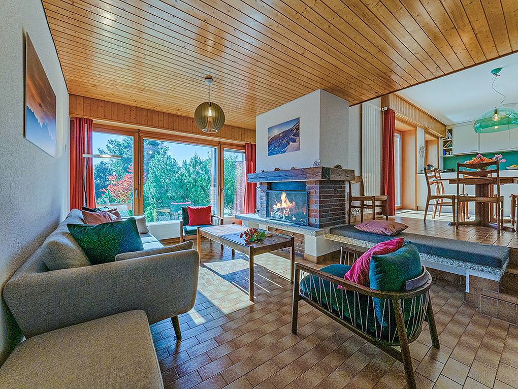 Apartamento vacacional entero, Apartamento de vacaciones para 6 personas con jardín in Randogne, Región de Sion - Sierre