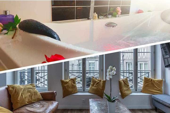 Ferienwohnung für 6 Personen, mit Whirlpool in Rouen