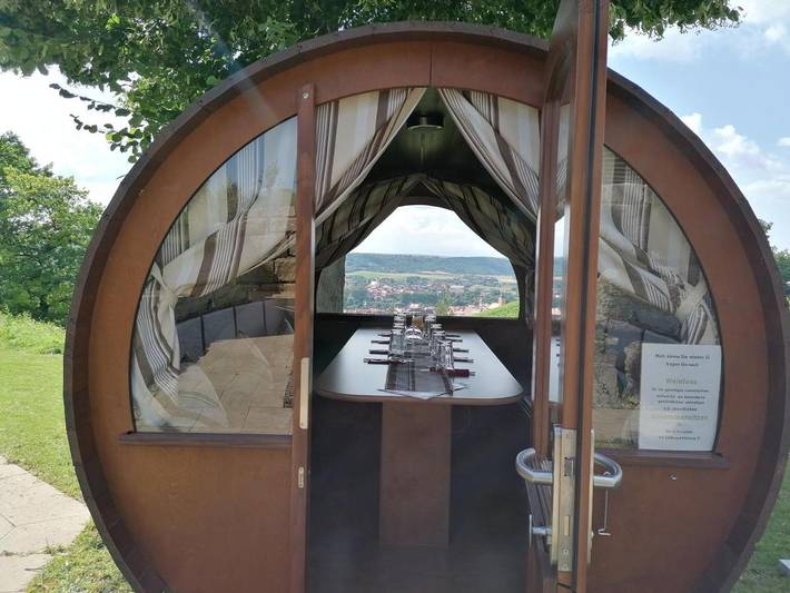 Zelt für 2 Personen, mit Terrasse und Garten sowie Ausblick in Franken - 2