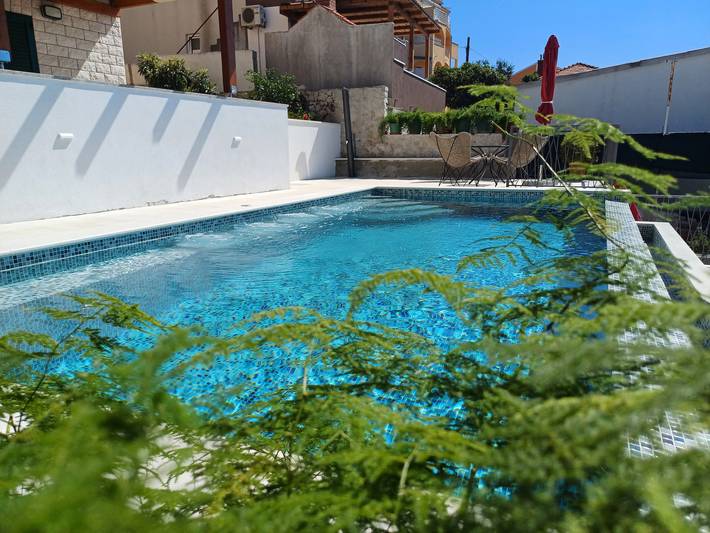 Vakantiewoning voor 4 personen, met Uitzicht op zee en Balkon/Terras op Čiovo
