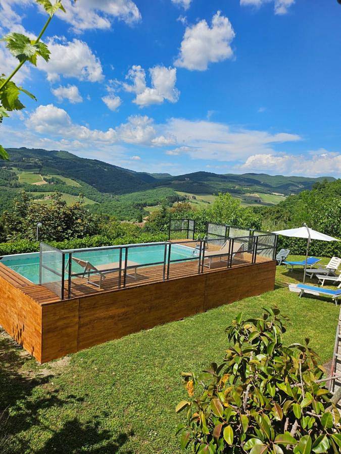 Ferienhaus für 12 Personen, mit Pool und Garten sowie Ausblick, mit Haustier - 1