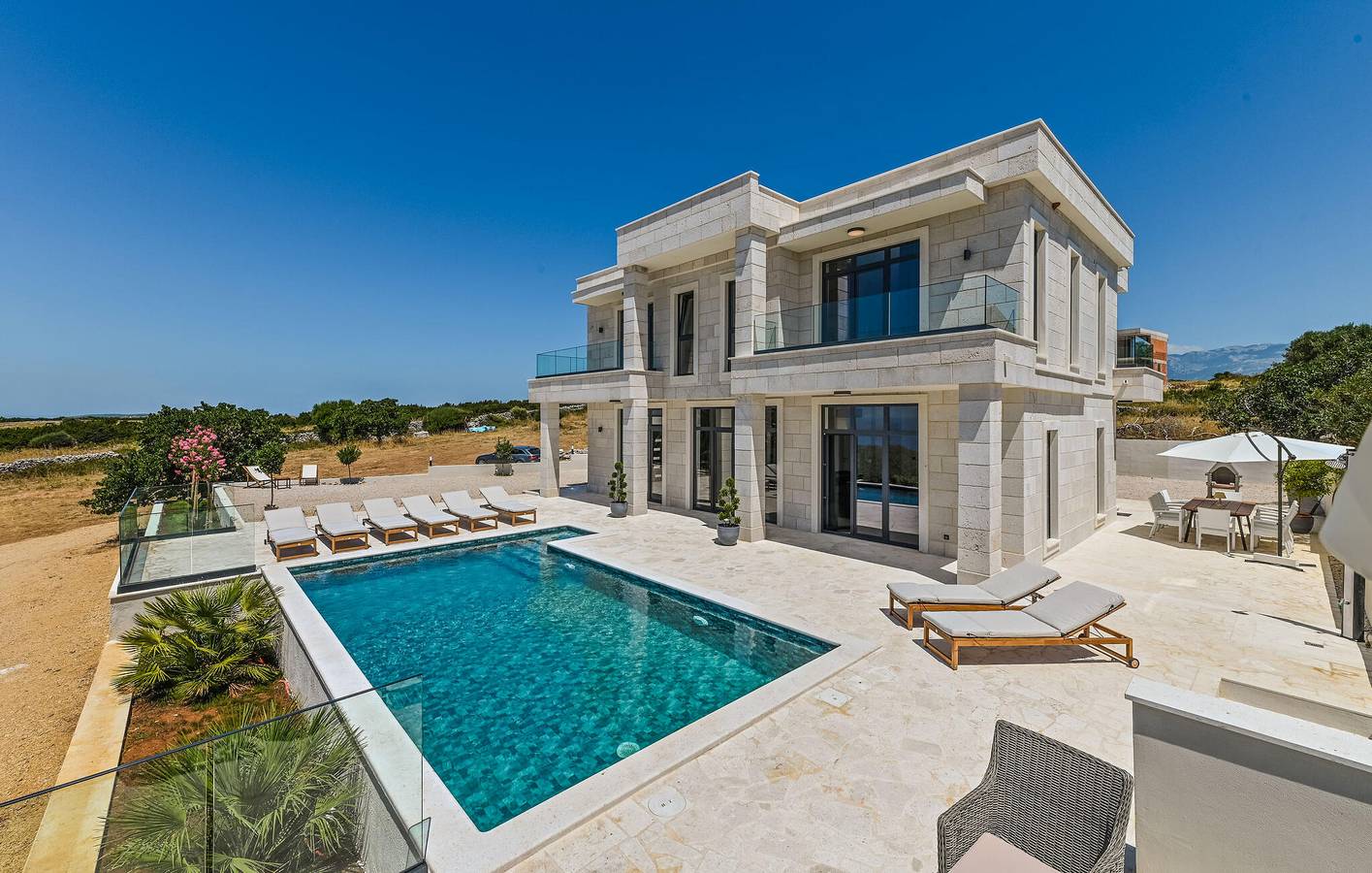 Charming 2BR Apartment with Pool, Terrace, & Close to Stara Novalja in Novalja, Pag Island