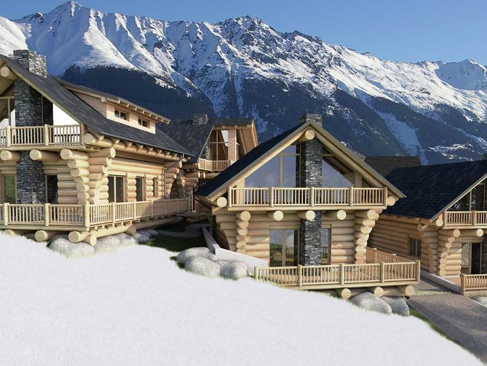 Chalet für 6 Personen, mit Terrasse und Sauna in Fiss