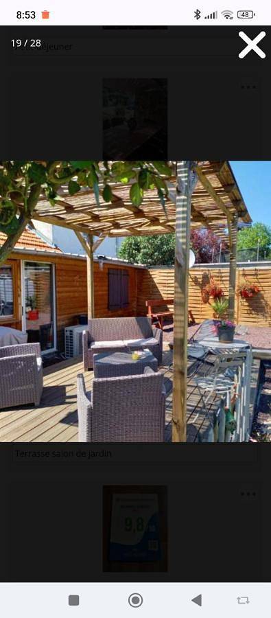 Chambre d’hôte pour 6 personnes, avec vue et terrasse