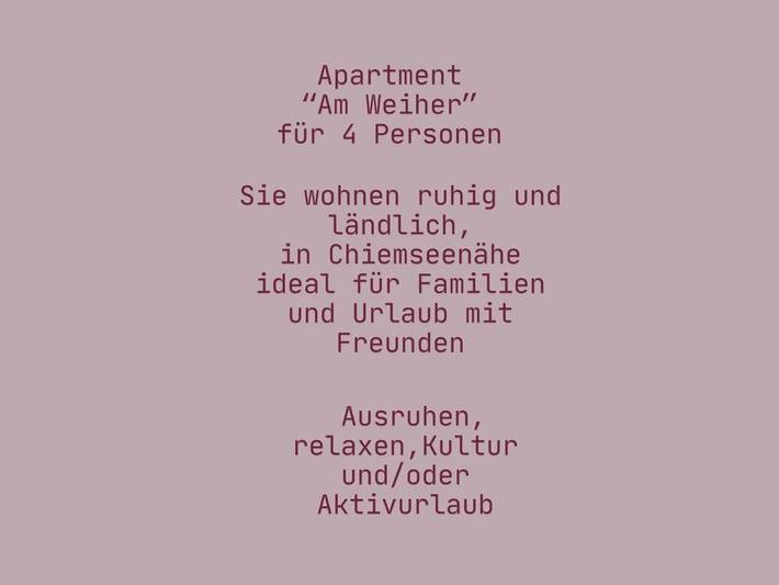 Ferienwohnung für 4 Personen, mit Balkon und Terrasse sowie Garten und Ausblick in Traunreut - 4