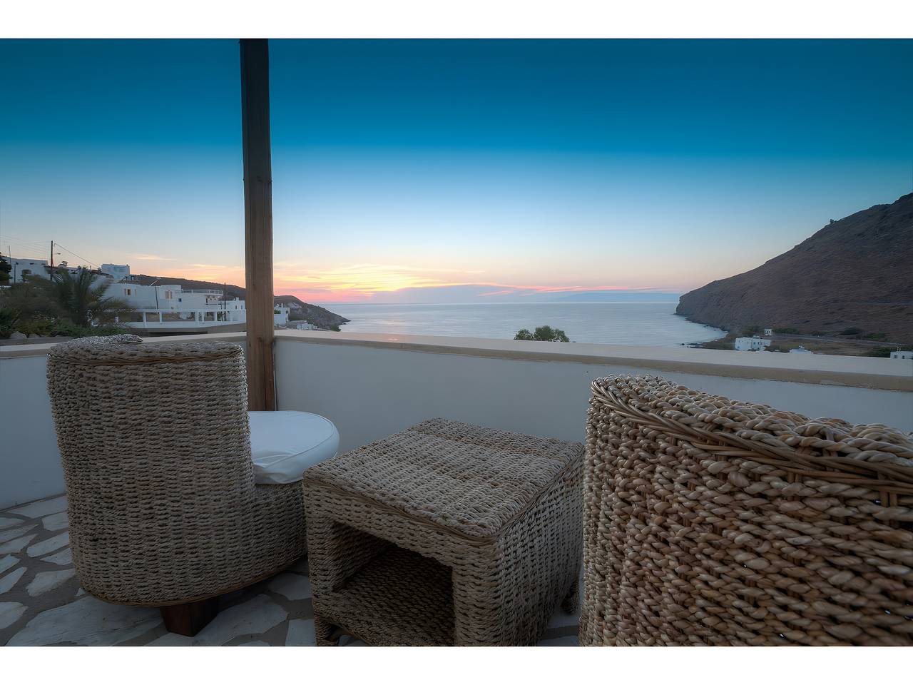 Habitación 'Doble Vista al Mar nº 5' con vistas al mar, Wi-Fi y aire acondicionado. in Skala (Patmos), Archipiélago del Dodecaneso