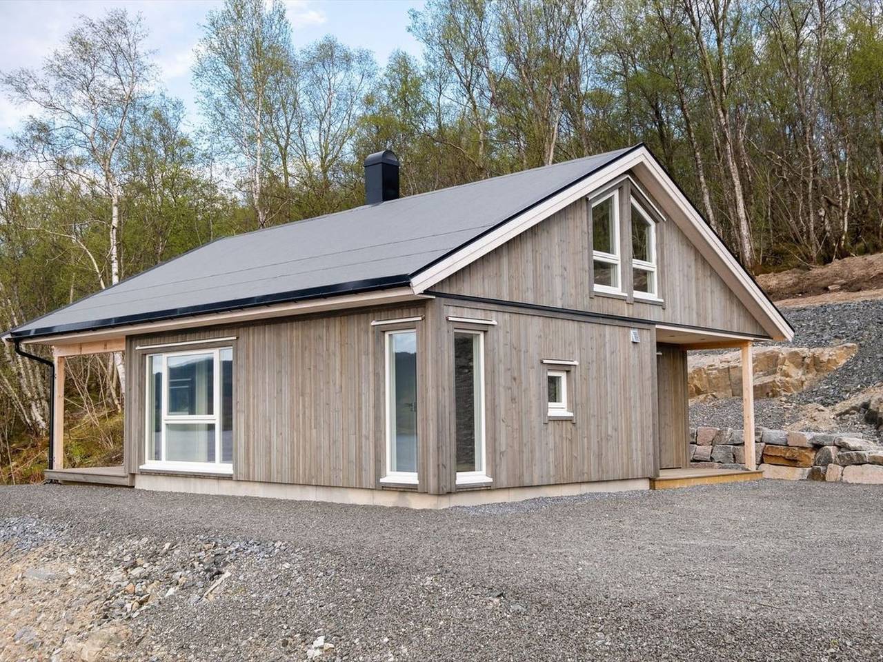 Blockhaus am Fjord in Gjemnes, Nördliches Fjordnorwegen