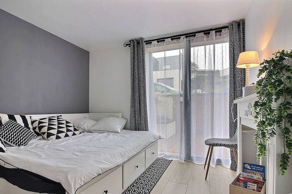 New house June 2019: View of the port of Perros-Guirec, beach 300 m in Louannec, Pink Granite Coast