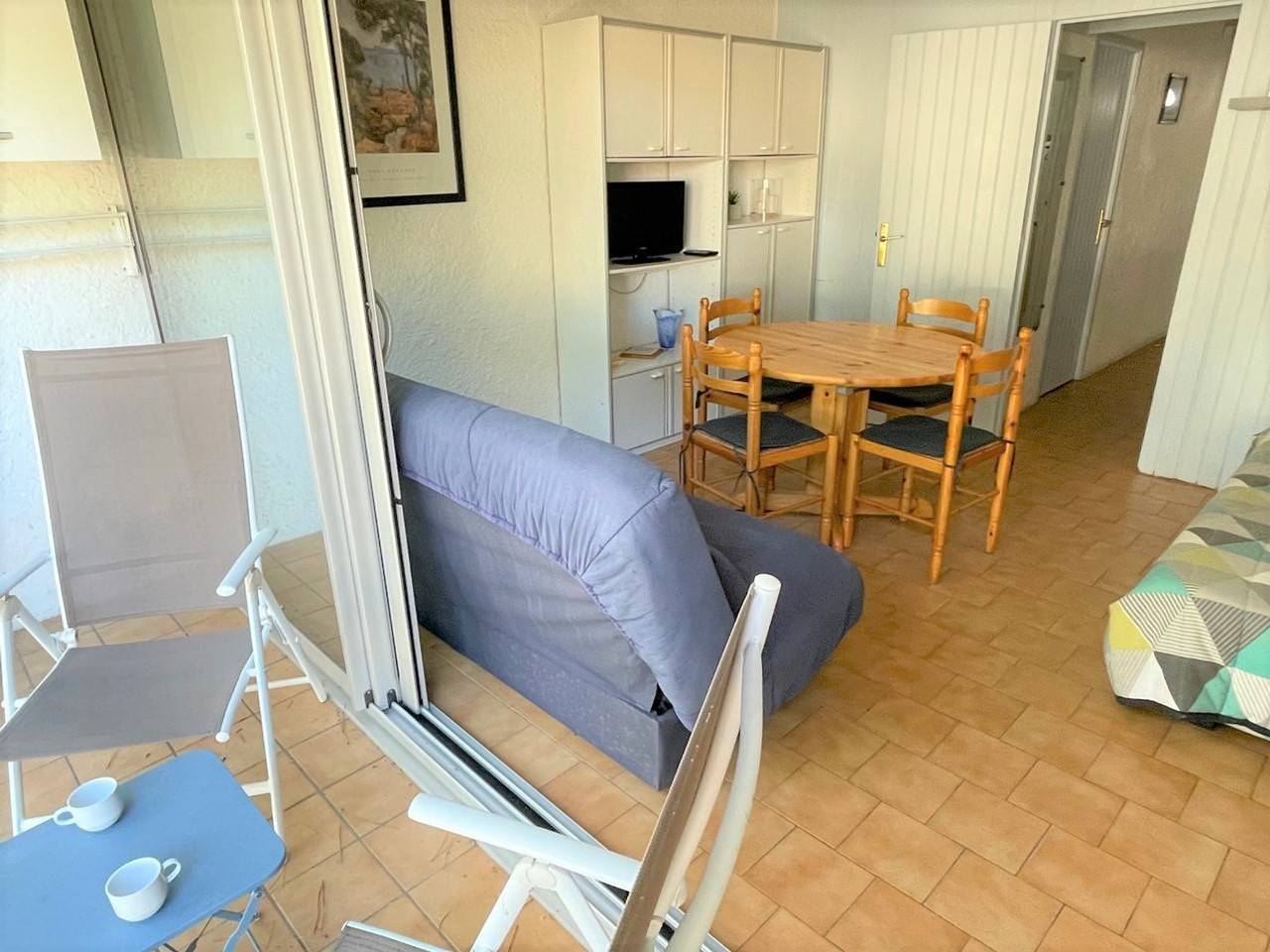 Ganze Wohnung, Studio-Kabine 200m vom Strand, Haustiere erlaubt, nahe Geschäfte in La Côte Vermeille, Argelès-sur-Mer