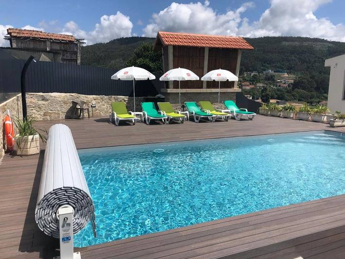 Ferienhaus für 5 Personen, mit Terrasse und Garten sowie Pool und Ausblick in Oliveira de Azeméis