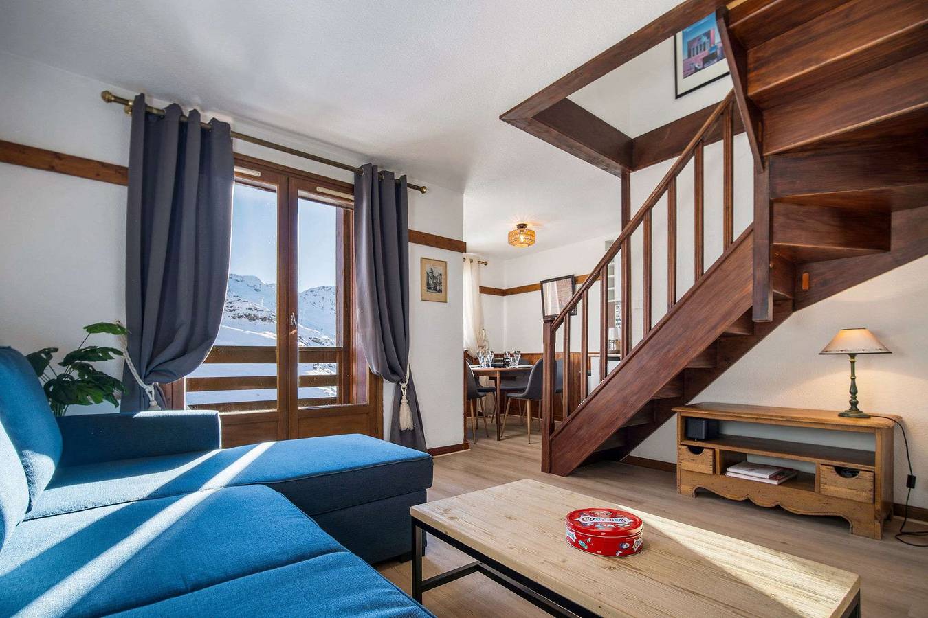 Appartement entier, Appartement de vacances pour 8 personnes avec balcon/terrasse in Val Thorens, Les Trois Vallées