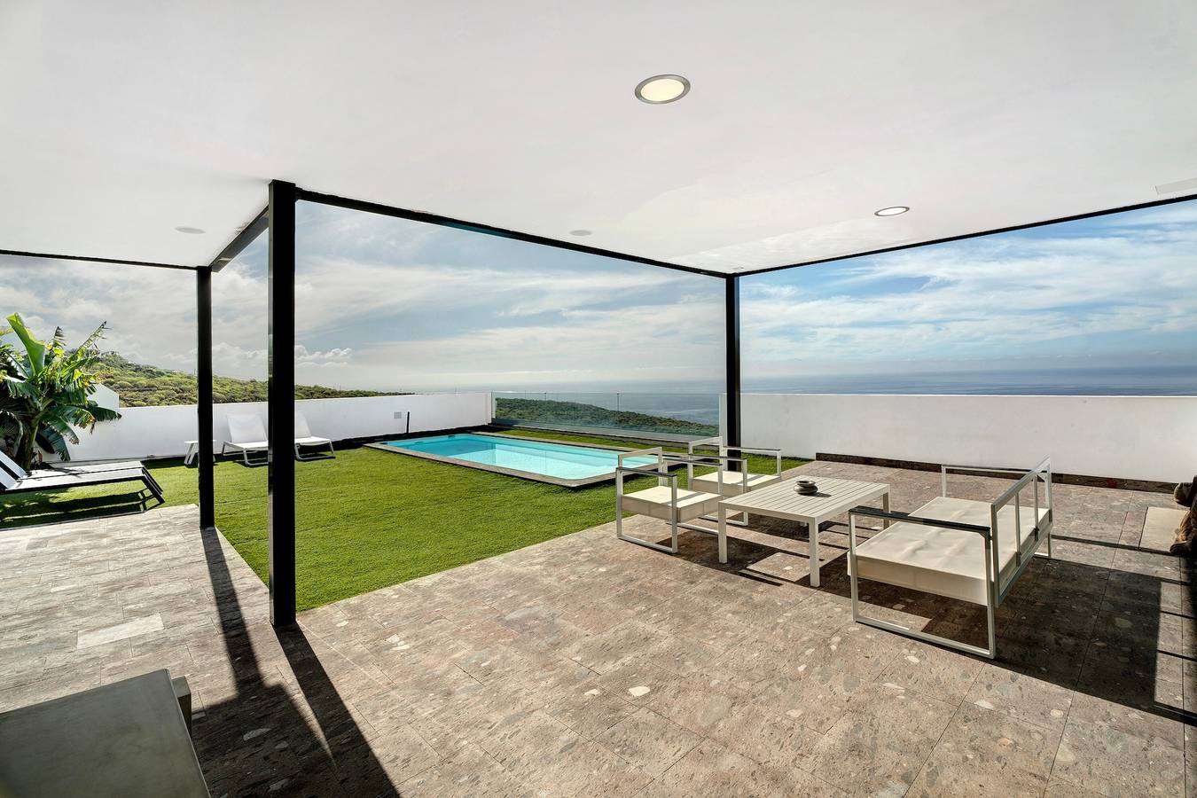 Villa de vacaciones 'Tulio Homme 2' con vistas al mar, piscina privada y Wi-Fi in Adeje, Tenerife Sur