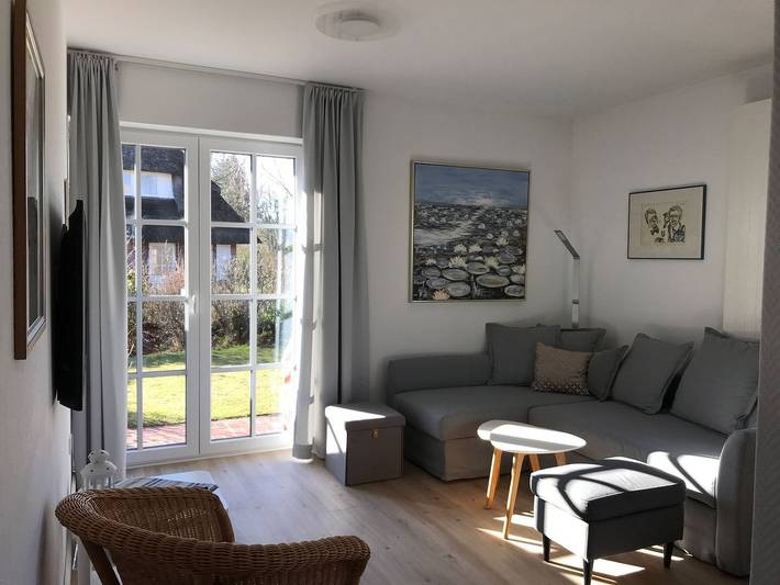 Ganze Wohnung, Haus Pesel Ferienwohnung Reethuk mit Terrasse, Wlan und Meerblick in Nordfriesische Inseln (Schleswig-Holstein) (Schleswig-Holstein), Norddorf