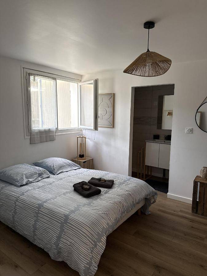 Appartement de vacances pour 2 personnes, avec terrasse ainsi que jardin et vue