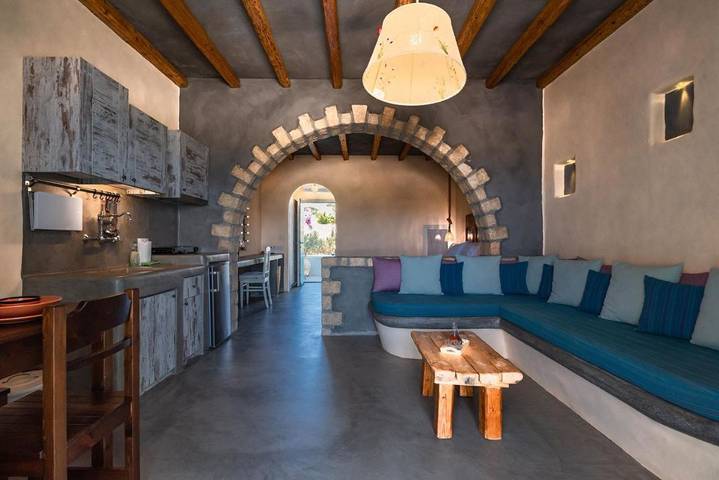 Hôtel pour 2 personnes, avec Balcon et Terrasse ainsi que Jardin et Vue dans Koufonisia - 4