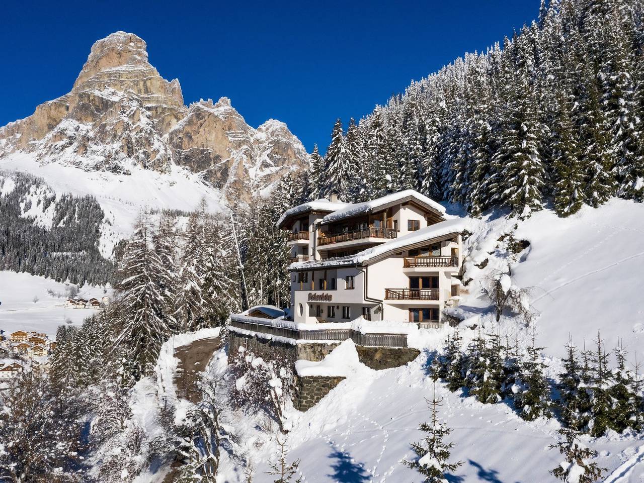 Ganze Wohnung, Residence Belavista - Ferienwohnung 2 -4 Personen ohne Balkon in Corvara in Badia, Dolomiti Superski