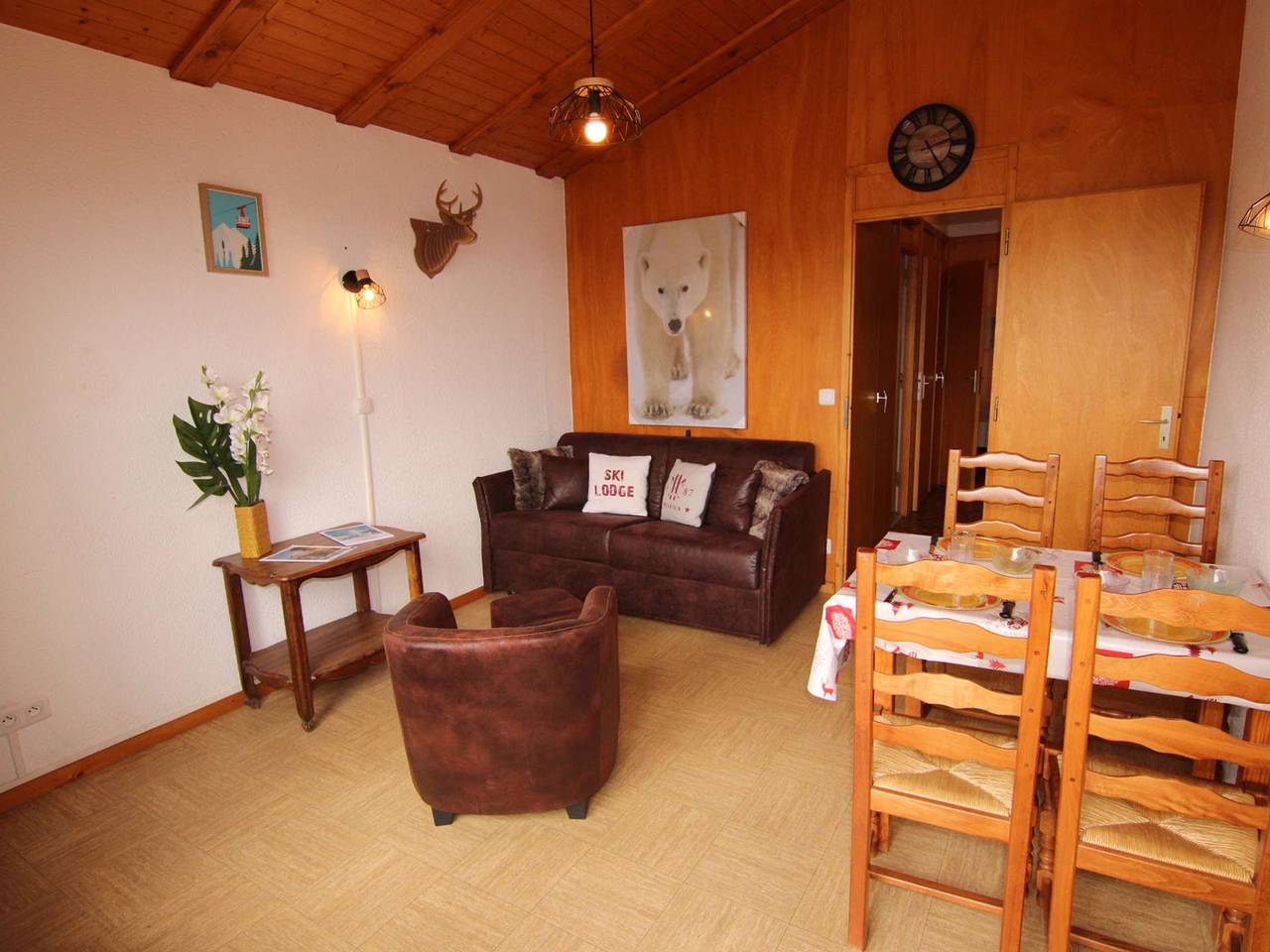 Apartamento entero, Estudio 2 piezas, Les Saisies, 5 pers, mascotas permitidas in Les Saisies, Albertville region