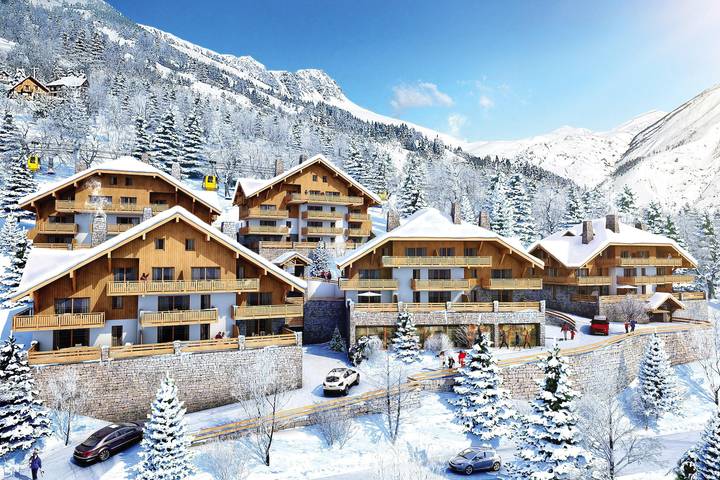 Location de vacances pour 6 personnes, avec terrasse ainsi que sauna et vue à Vaujany