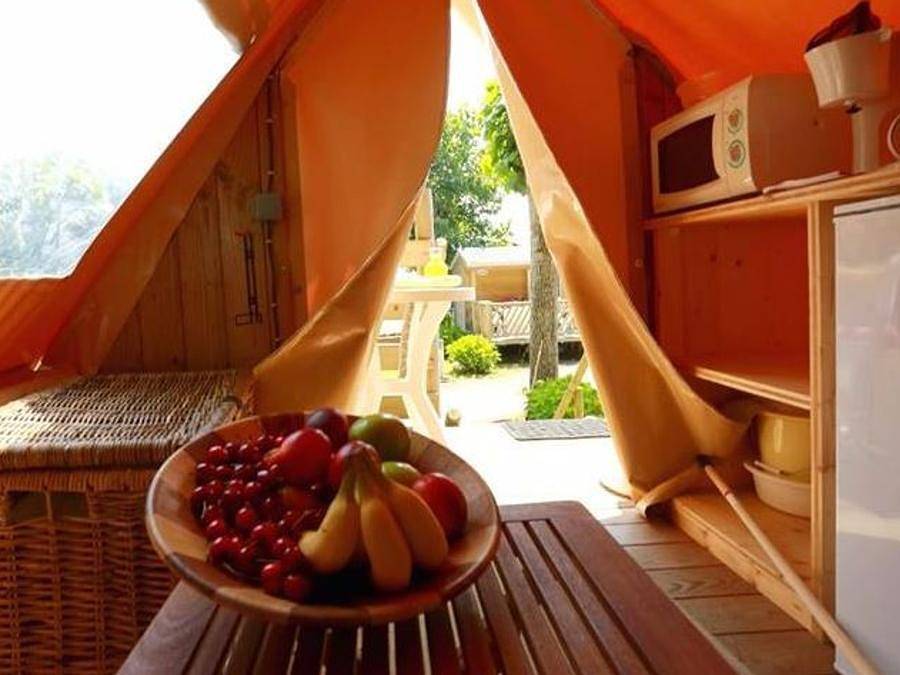 Camping Oyam - Canvas and wooden tent 2 persons - Lodge Beltxu 2 persons in Bidart, Bayonne region